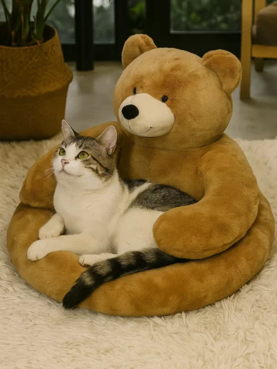 Bear Shaped Dog Bed