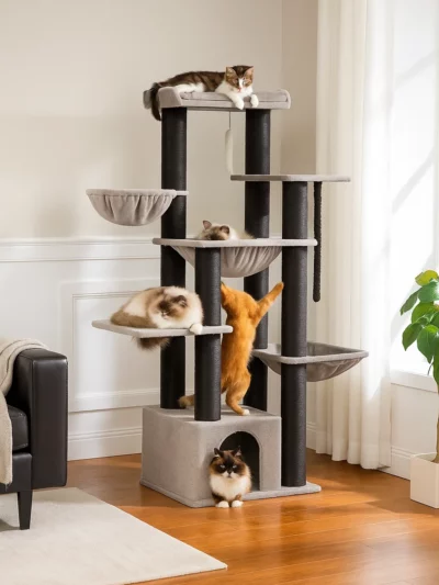 Large Cat Tree Tower for Big Cats