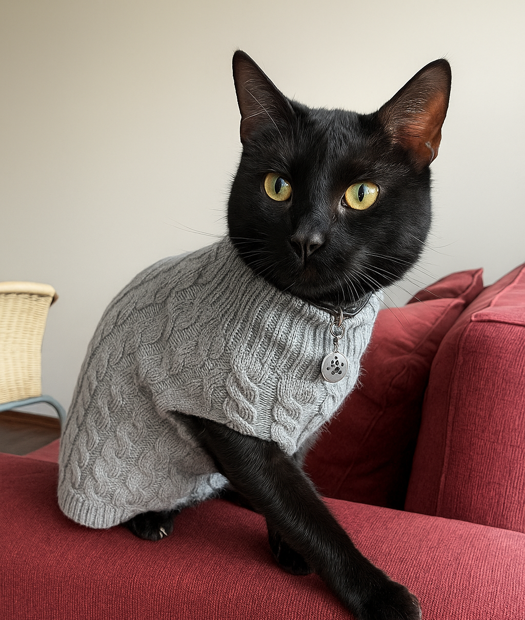 Warm Sweater for Hairless Cats & Small Dogs - Image 3