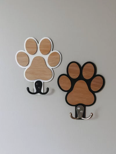 Wood Dog Leash Holder